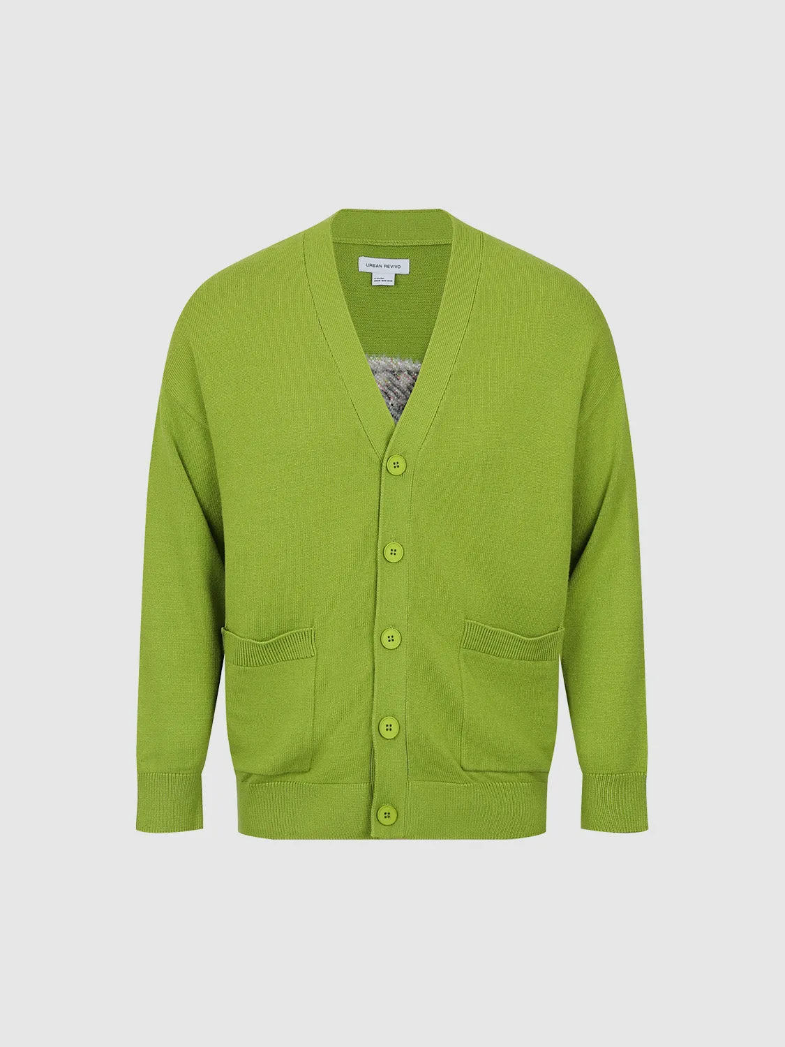 Loose V-Neck Knitted Cardigan sold by Urban Revivo product image thumbnail 2