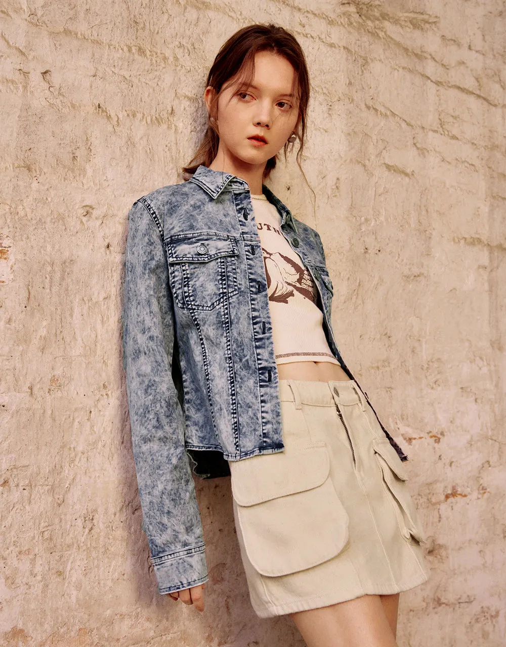 Press Buttoned Skater Shirt sold by Urban Revivo