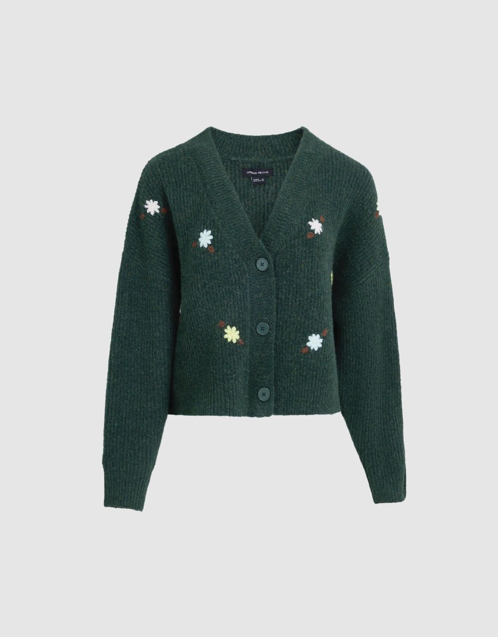 Floral Printed Knit Cardigan sold by Urban Revivo product image thumbnail 3