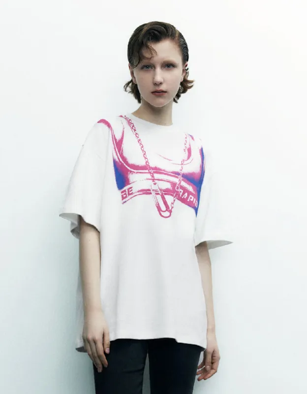 Printed Crew Neck Regular T-Shirt sold by Urban Revivo