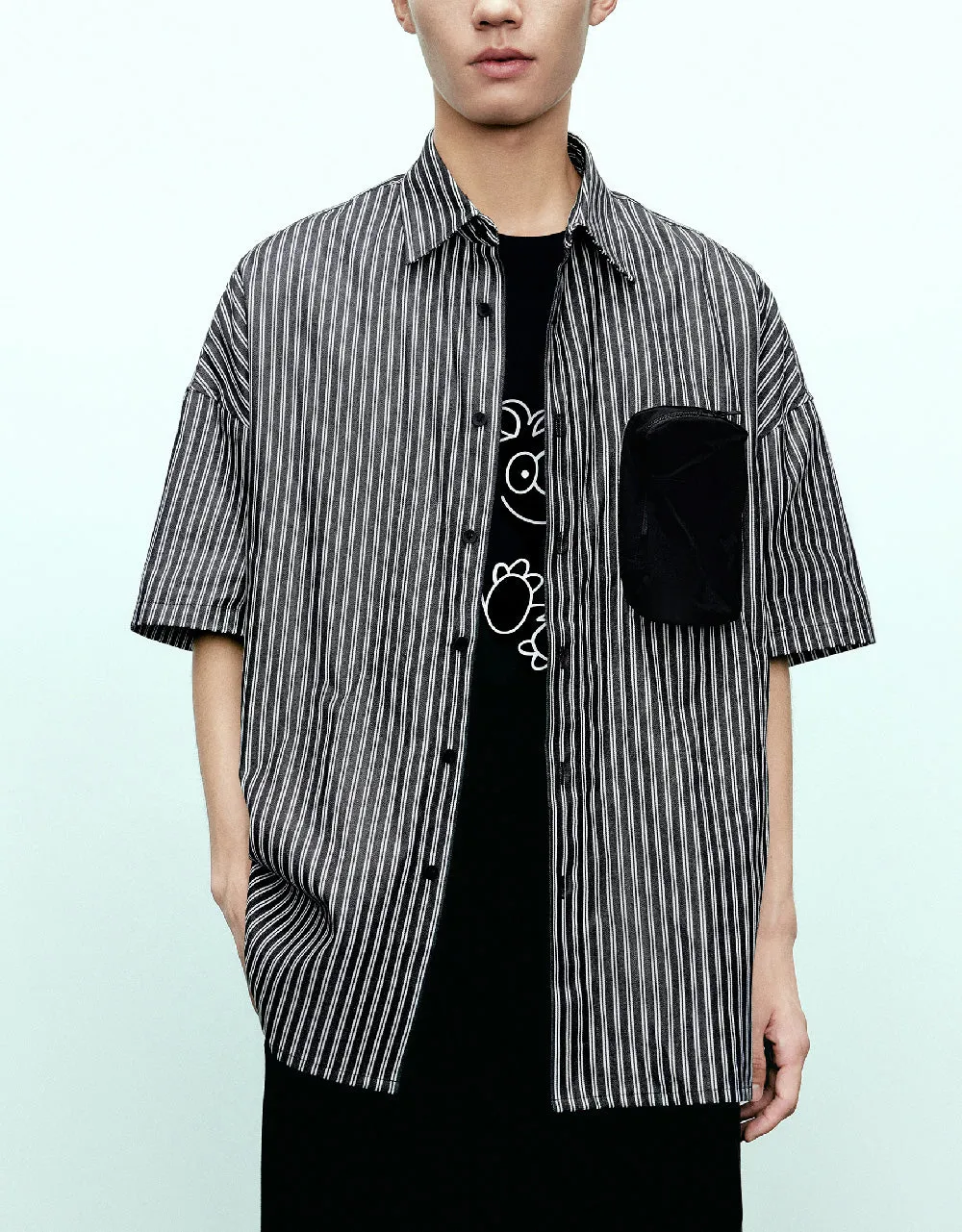 Striped Loose Shirt sold by Urban Revivo product image thumbnail 2