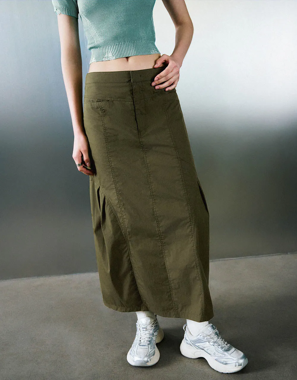 Loose A-Line Skirt sold by Urban Revivo product image thumbnail 4