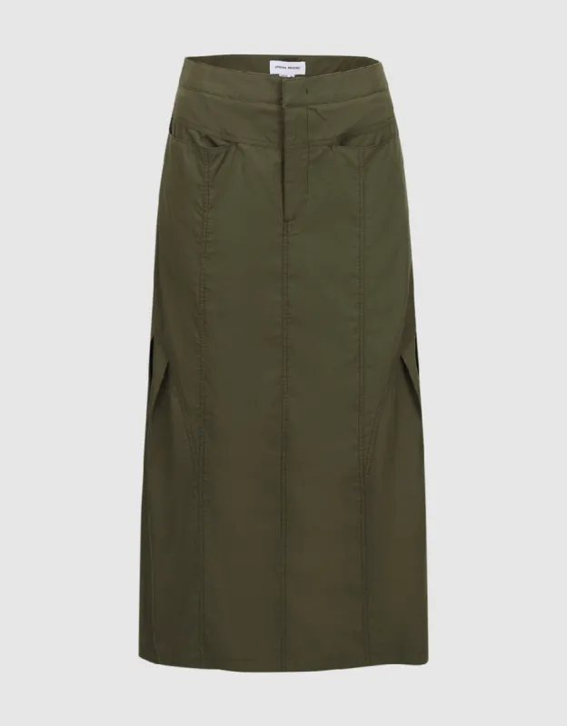 Loose A-Line Skirt sold by Urban Revivo