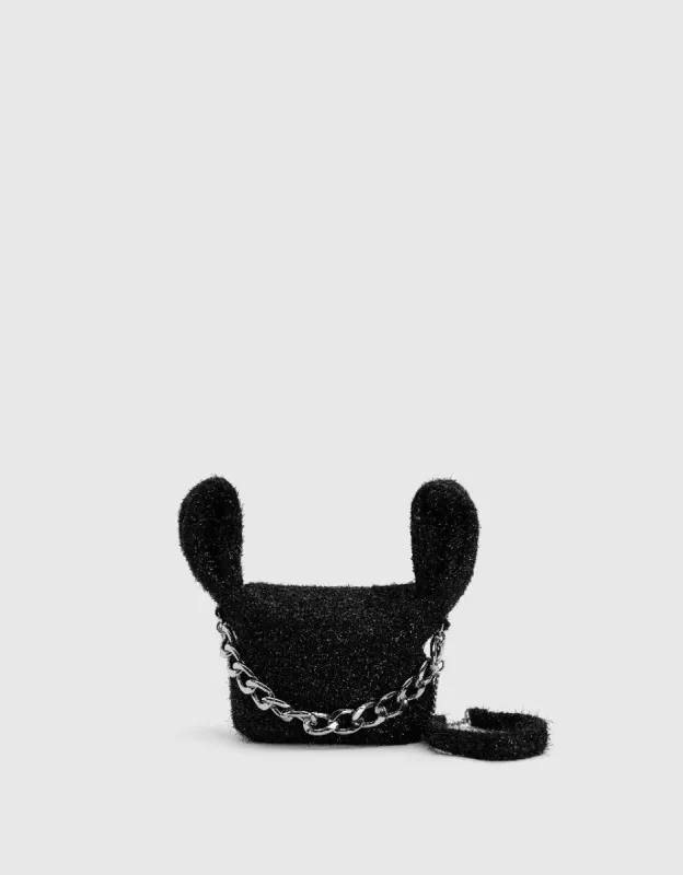 Furry Chained Shoulder Bag sold by Urban Revivo