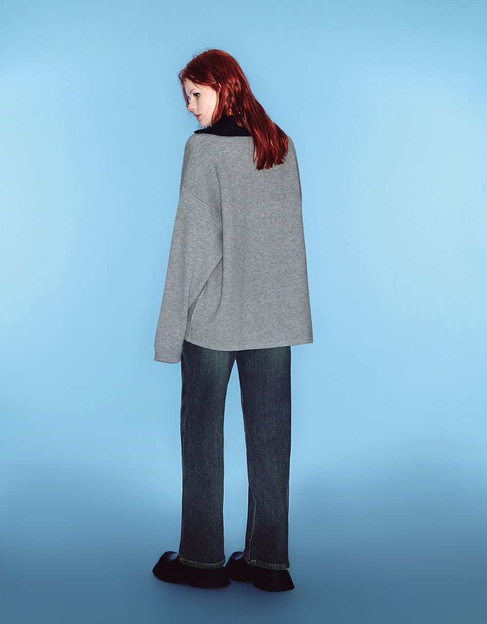 Drop Shoulder Sleeve Knitted T-Shirt sold by Urban Revivo product image thumbnail 5