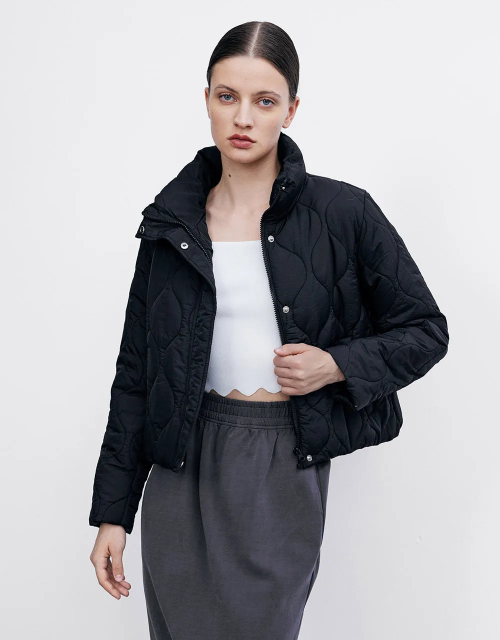 Quilted Puffer Jacket sold by Urban Revivo product image thumbnail 5