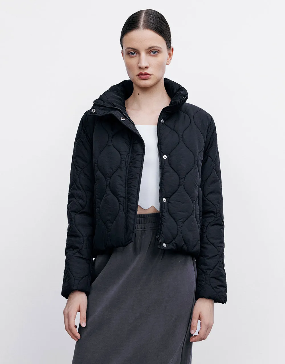 Quilted Puffer Jacket sold by Urban Revivo