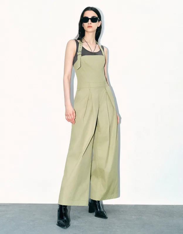 Halter Neck Loose Jumpsuit sold by Urban Revivo