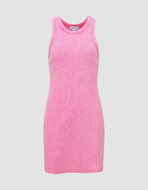 Sleeveless Crew Neck Skinny Knitted Dress sold by Urban Revivo