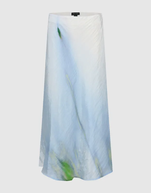 Printed Midi A-Line Skirt sold by Urban Revivo