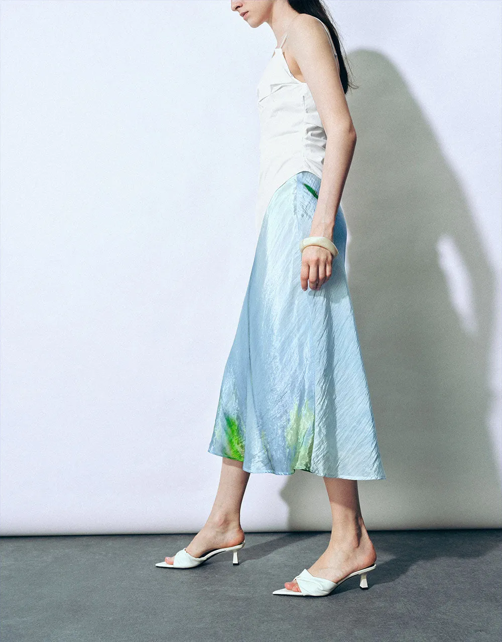 Printed Midi A-Line Skirt sold by Urban Revivo product image thumbnail 4