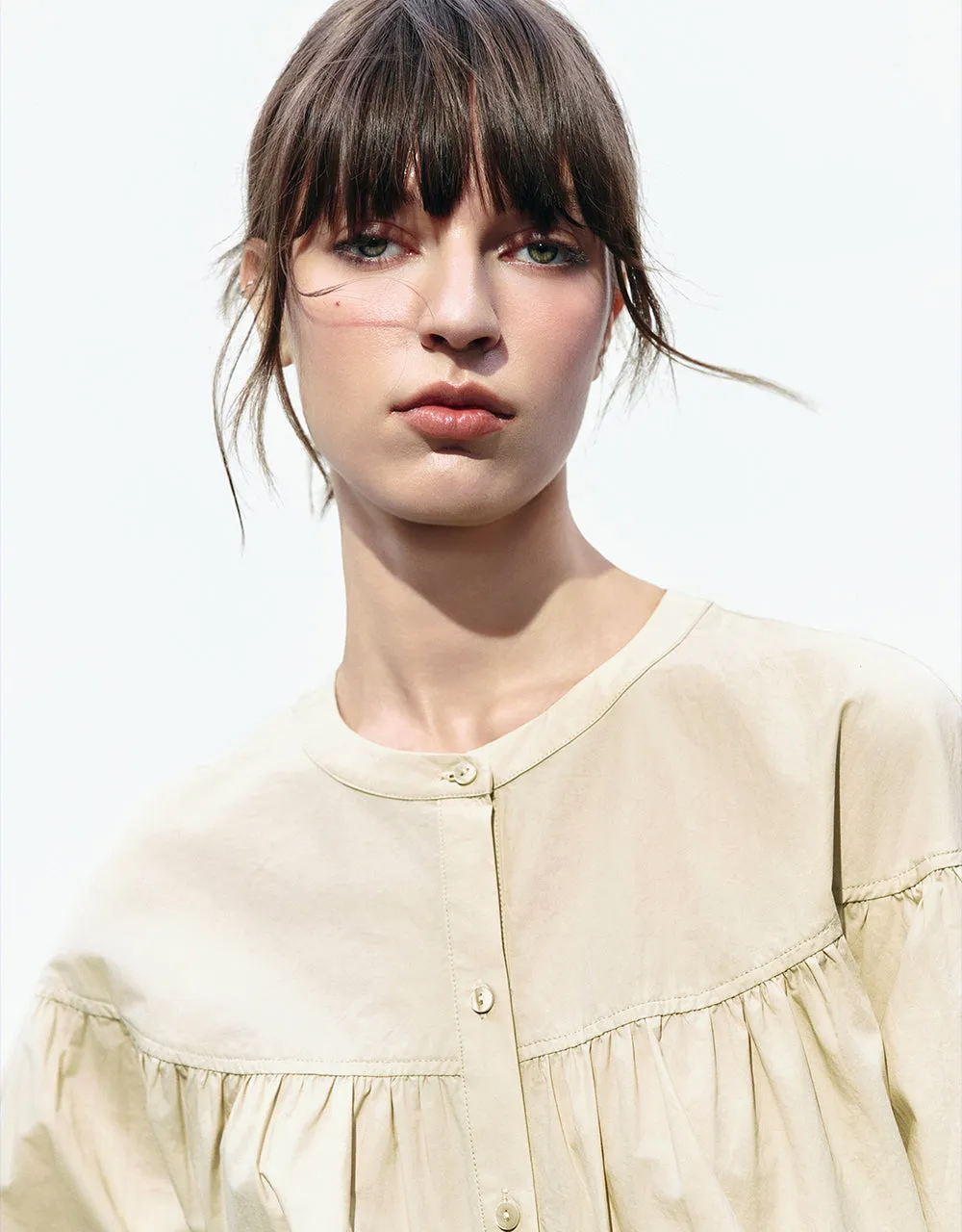 Crew Neck Loose Shirt sold by Urban Revivo product image thumbnail 4