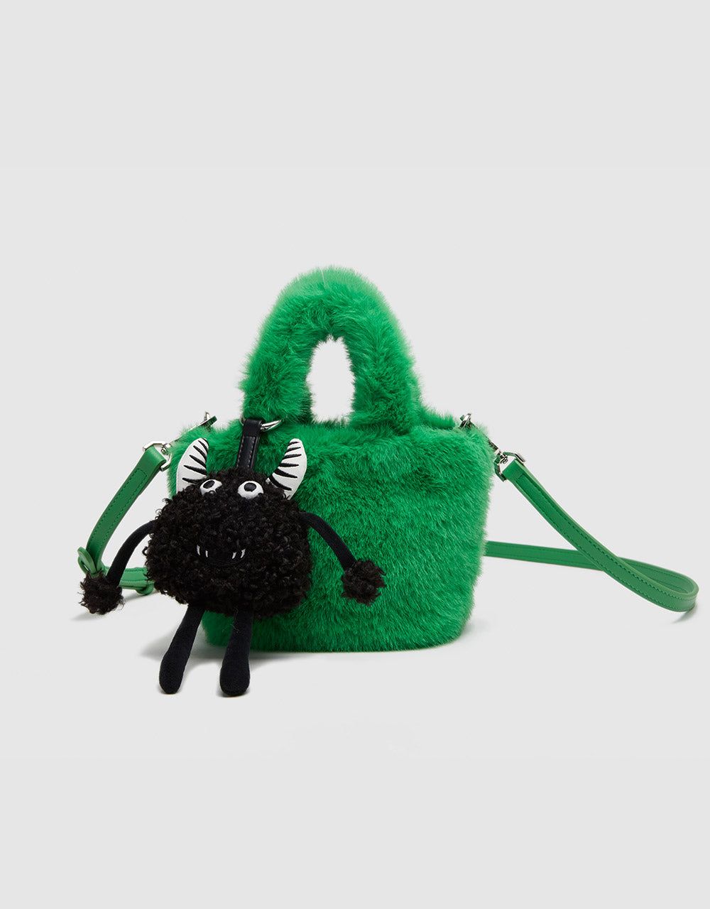 Fluffy Mini Bag With Monster Charm sold by Urban Revivo