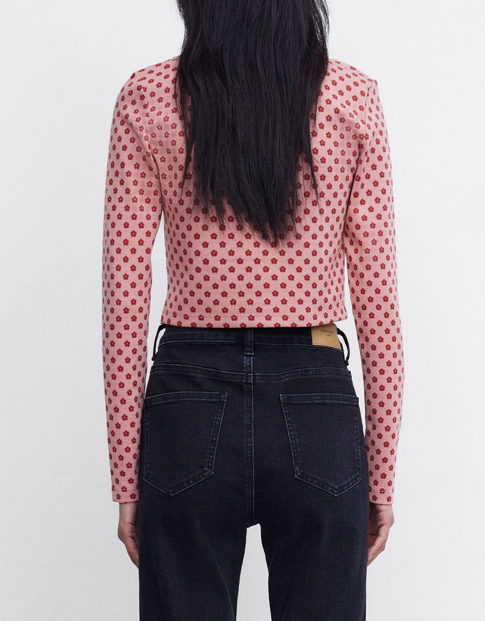 Floral Knit Crop Top sold by Urban Revivo product image thumbnail 5