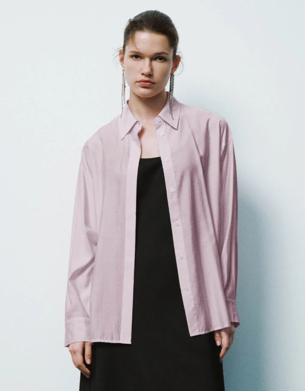 Button Up Straight Lapel Shirt sold by Urban Revivo