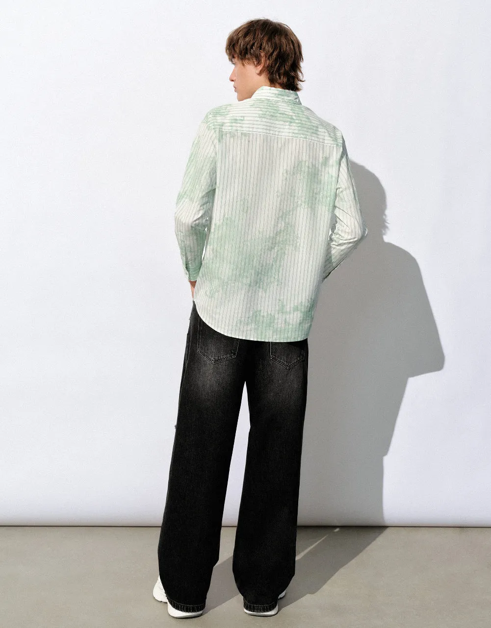 Striped Button Up Loose Shirt sold by Urban Revivo product image thumbnail 3