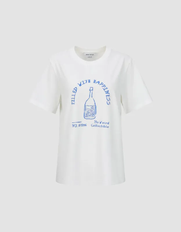 Printed Crew Neck T-Shirt sold by Urban Revivo