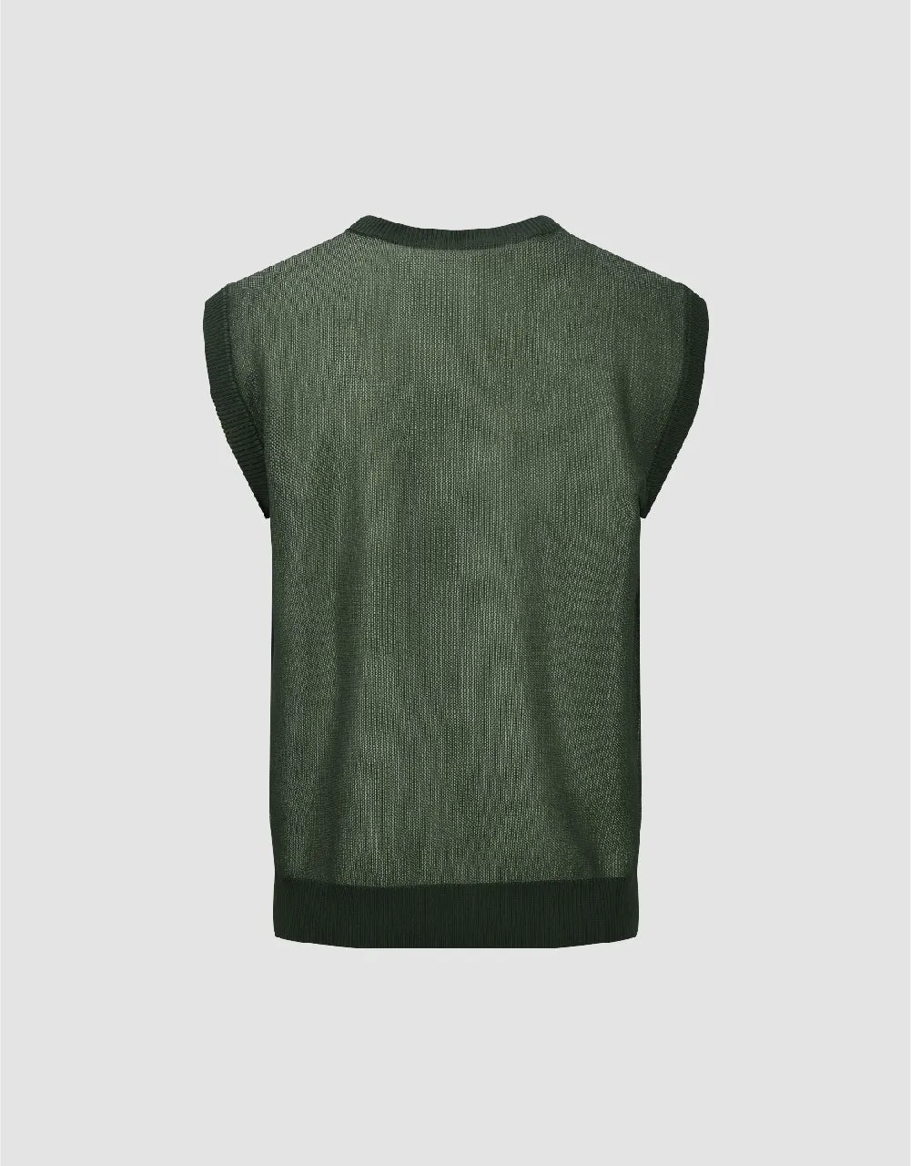 Crew Neck Knitted Vest sold by Urban Revivo product image thumbnail 5