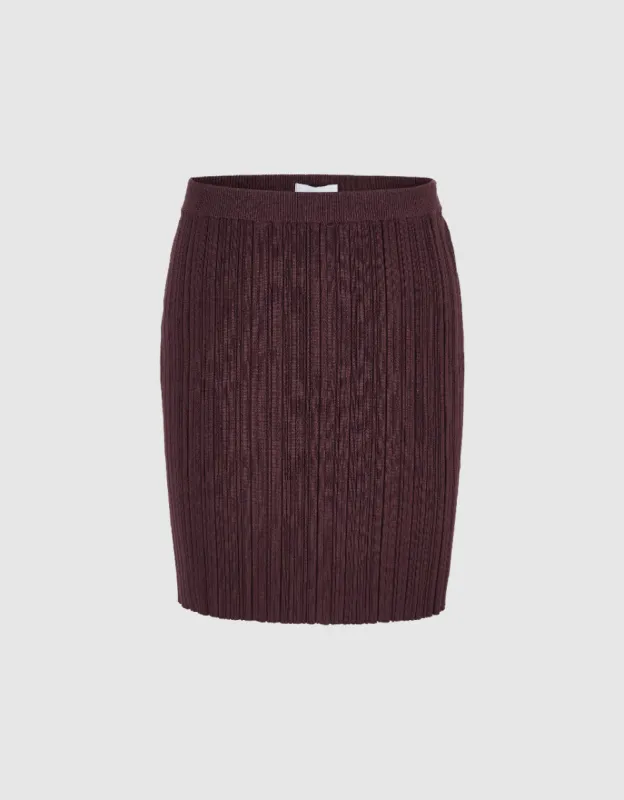 Mini Knitted Straight Skirt sold by Urban Revivo