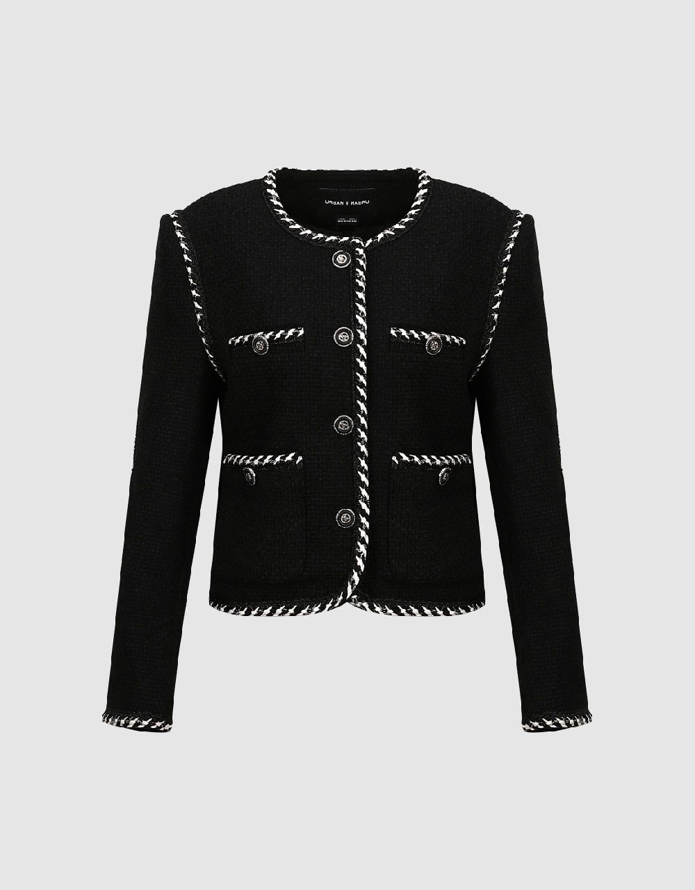 Crew Neck Tweed Jacket sold by Urban Revivo product image thumbnail 5