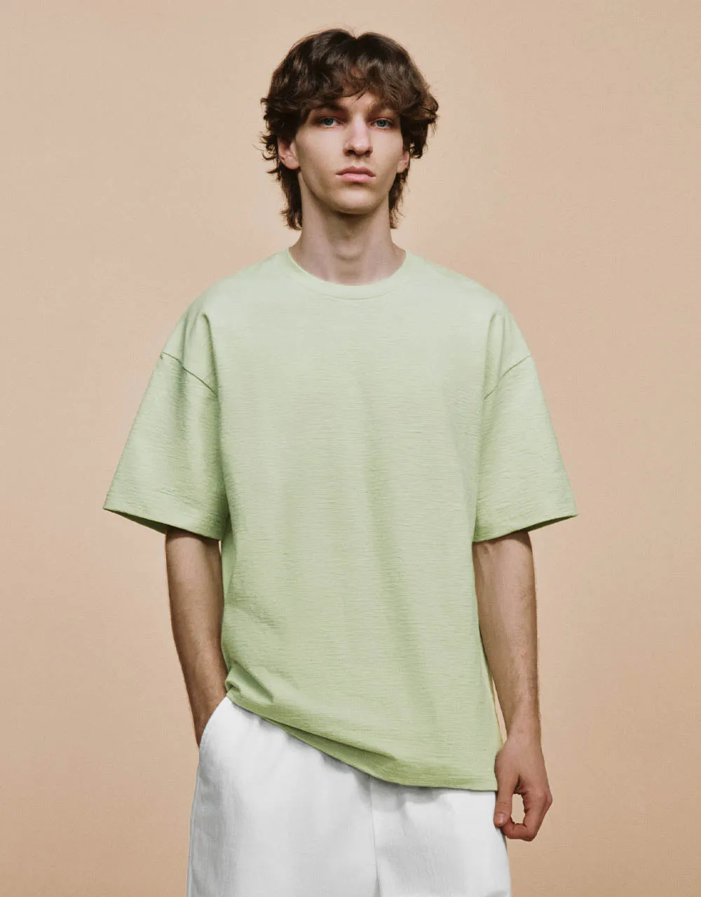 Crew Neck Loose T-Shirt sold by Urban Revivo