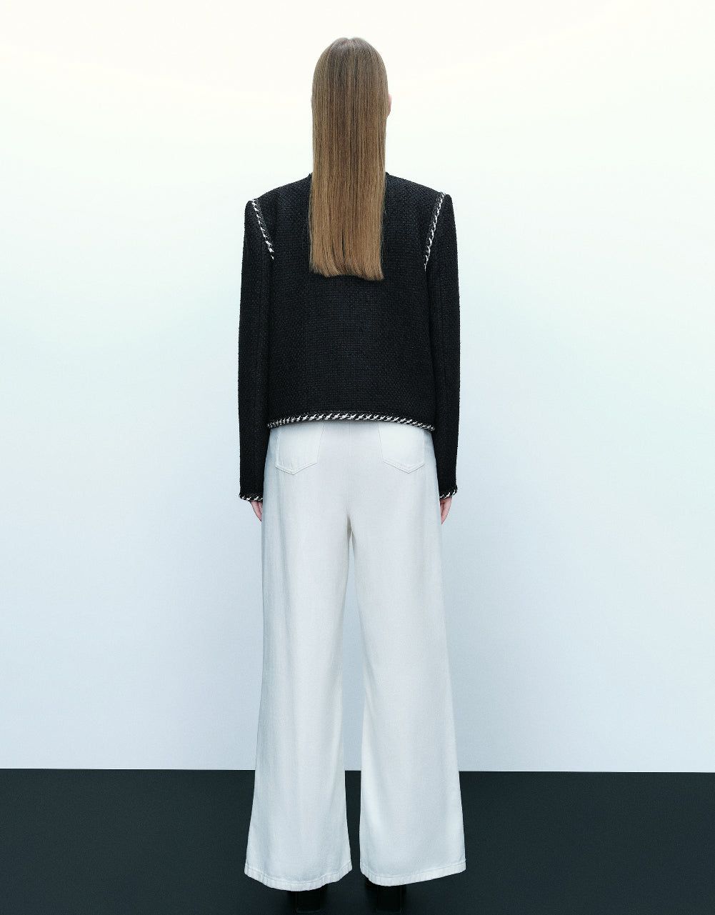 Crew Neck Tweed Jacket sold by Urban Revivo product image thumbnail 3