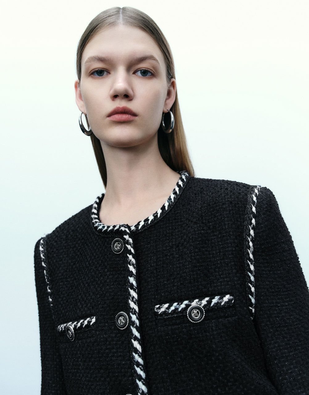 Crew Neck Tweed Jacket sold by Urban Revivo product image thumbnail 4