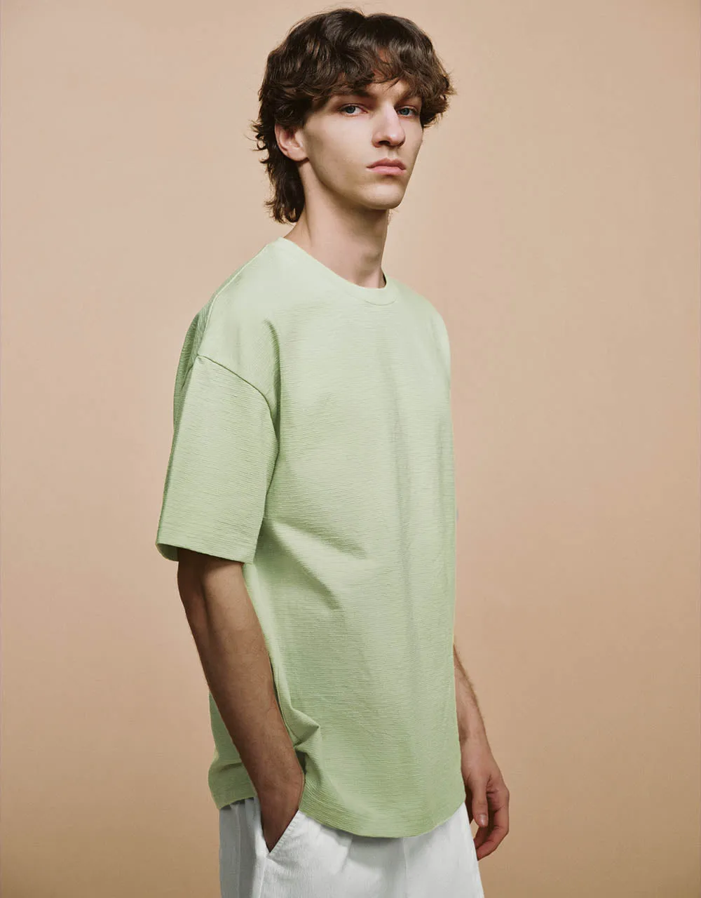 Crew Neck Loose T-Shirt sold by Urban Revivo product image thumbnail 3