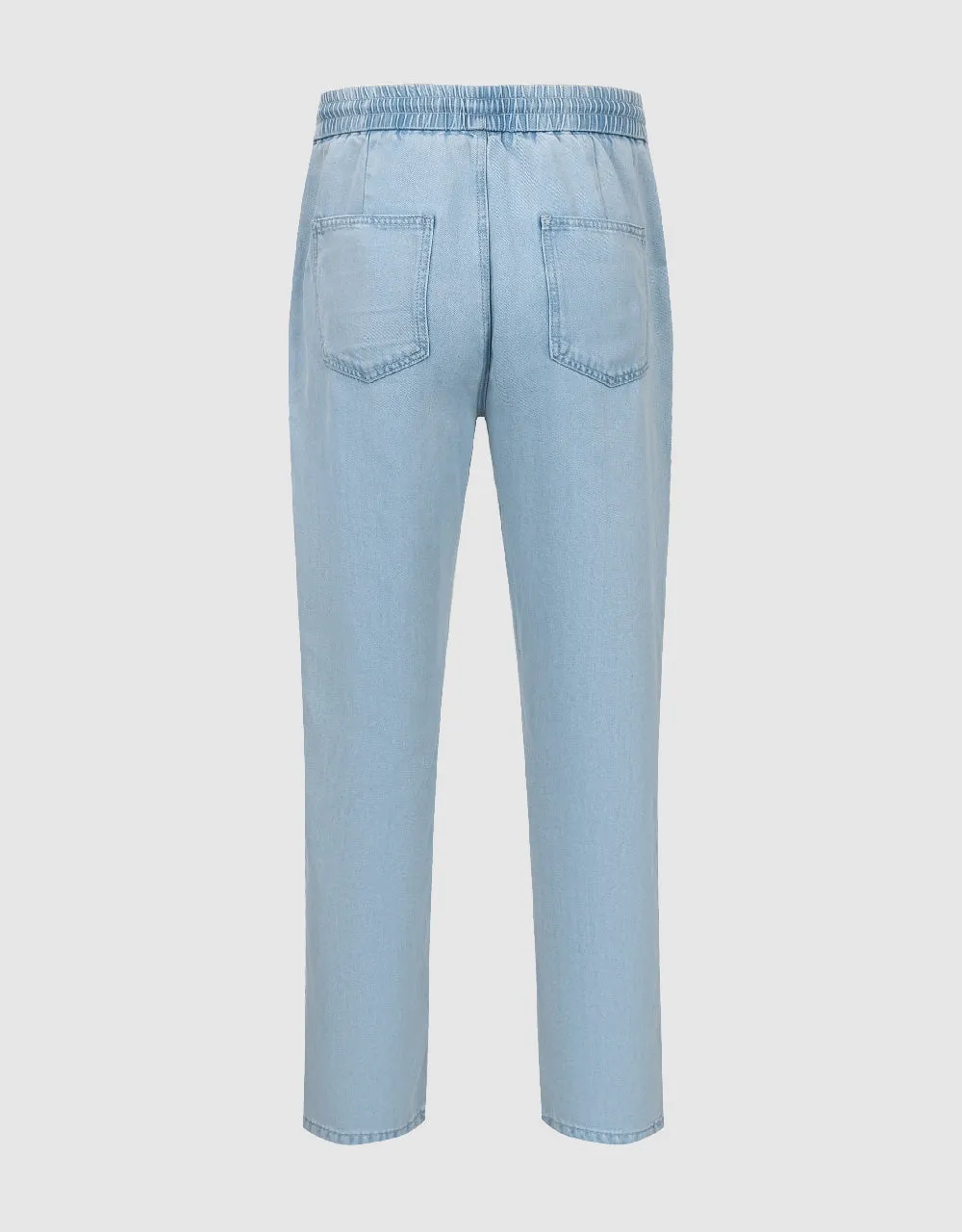 Drawstring Waist Straight Jeans sold by Urban Revivo product image thumbnail 3