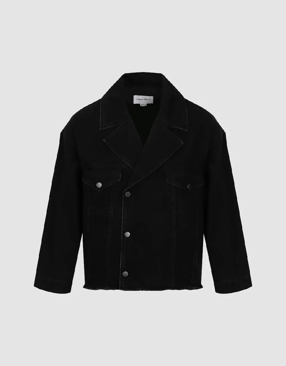 Raw Hem Denim Jacket sold by Urban Revivo