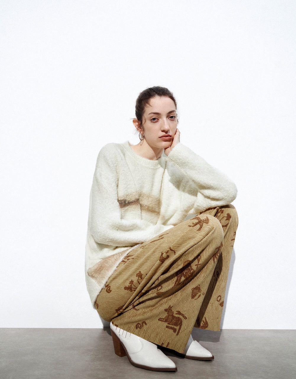 Drop Shoulder Sleeve Sweater sold by Urban Revivo product image thumbnail 3