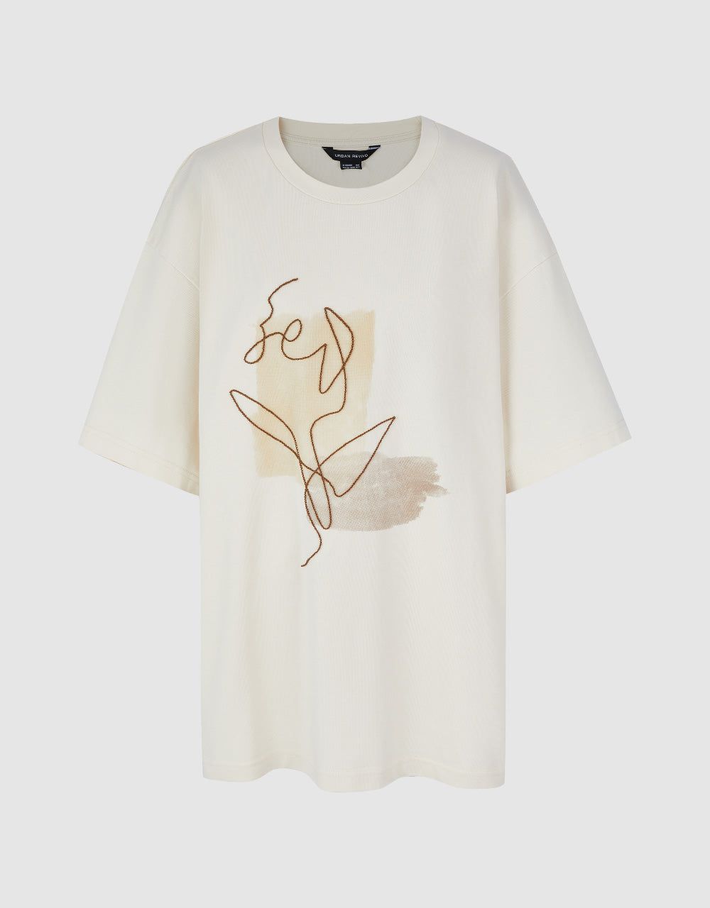 Printed Crew Neck T-Shirt sold by Urban Revivo product image thumbnail 2