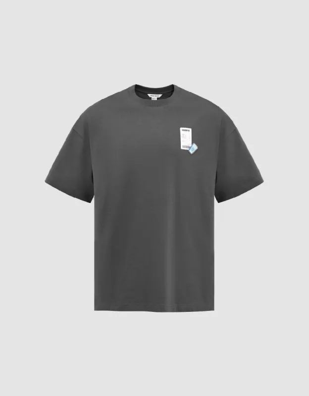 Crew Neck Loose T-Shirt sold by Urban Revivo
