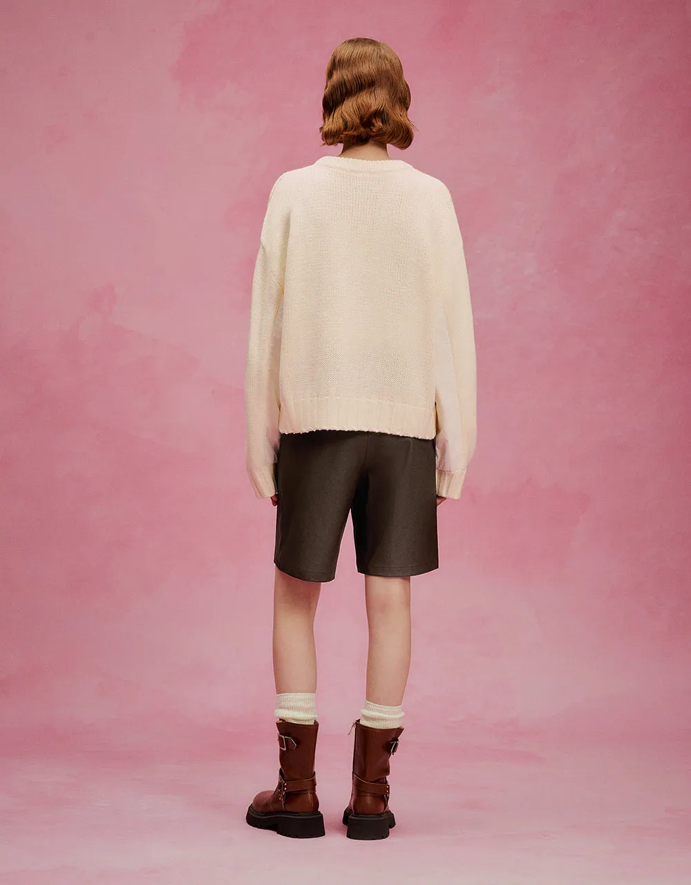 Crew Neck Knitted T-Shirt sold by Urban Revivo product image thumbnail 4