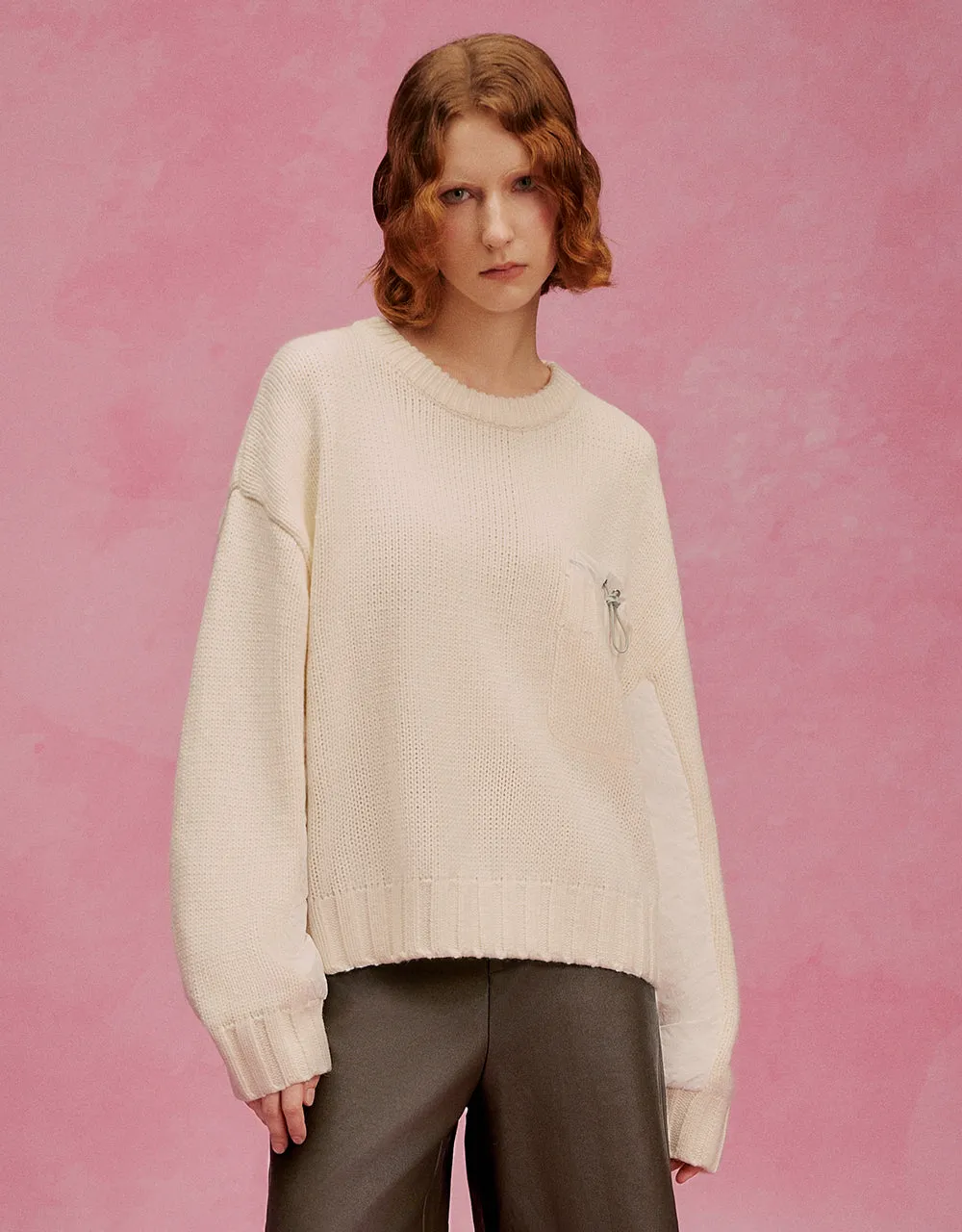 Crew Neck Knitted T-Shirt sold by Urban Revivo