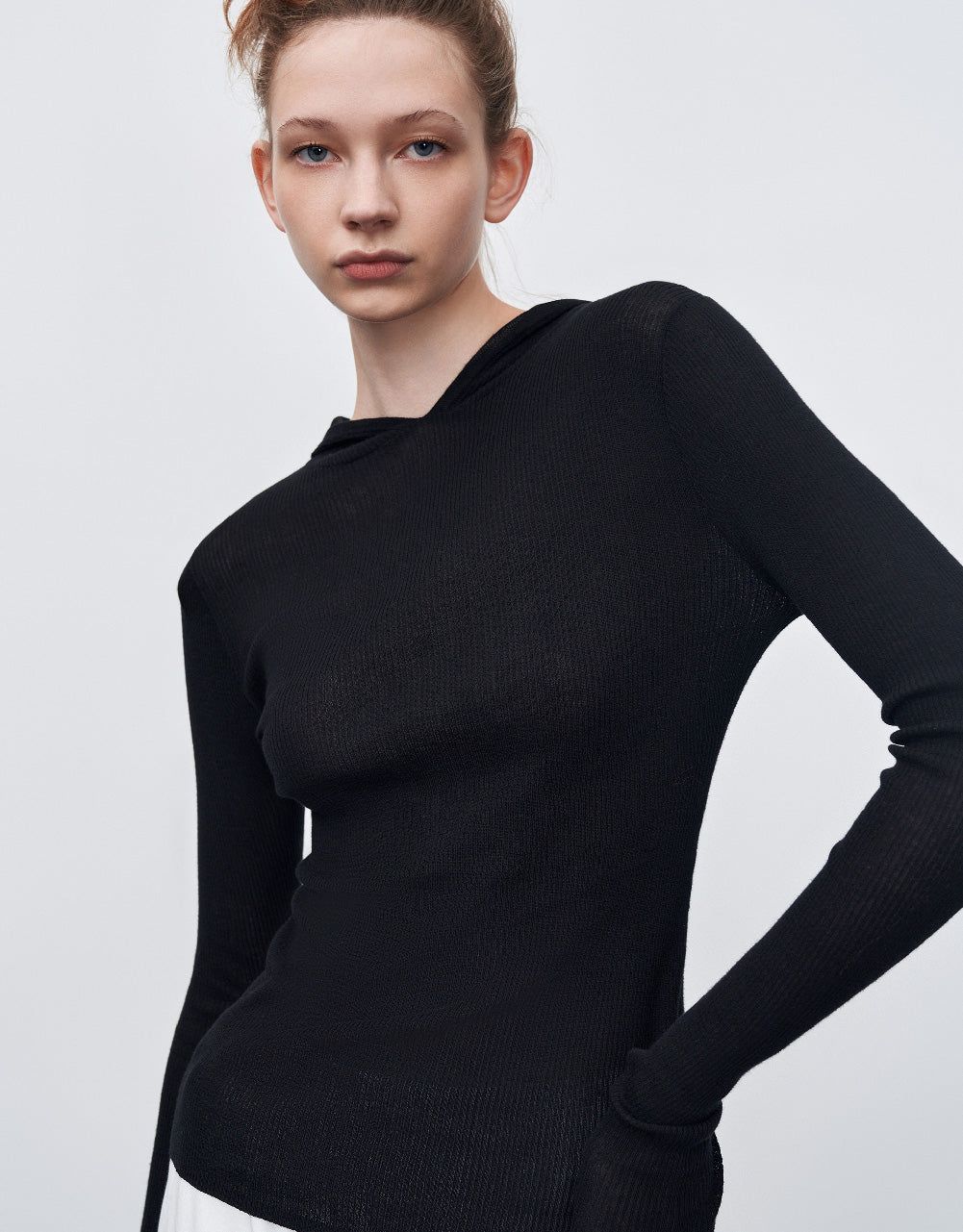 Hooded Knitted T-Shirt sold by Urban Revivo product image thumbnail 5