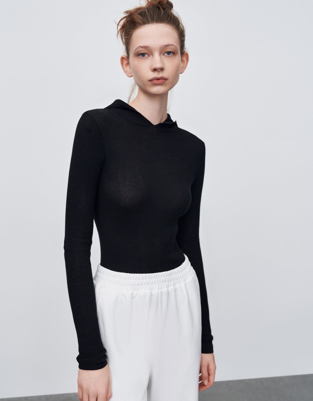 Hooded Knitted T-Shirt sold by Urban Revivo