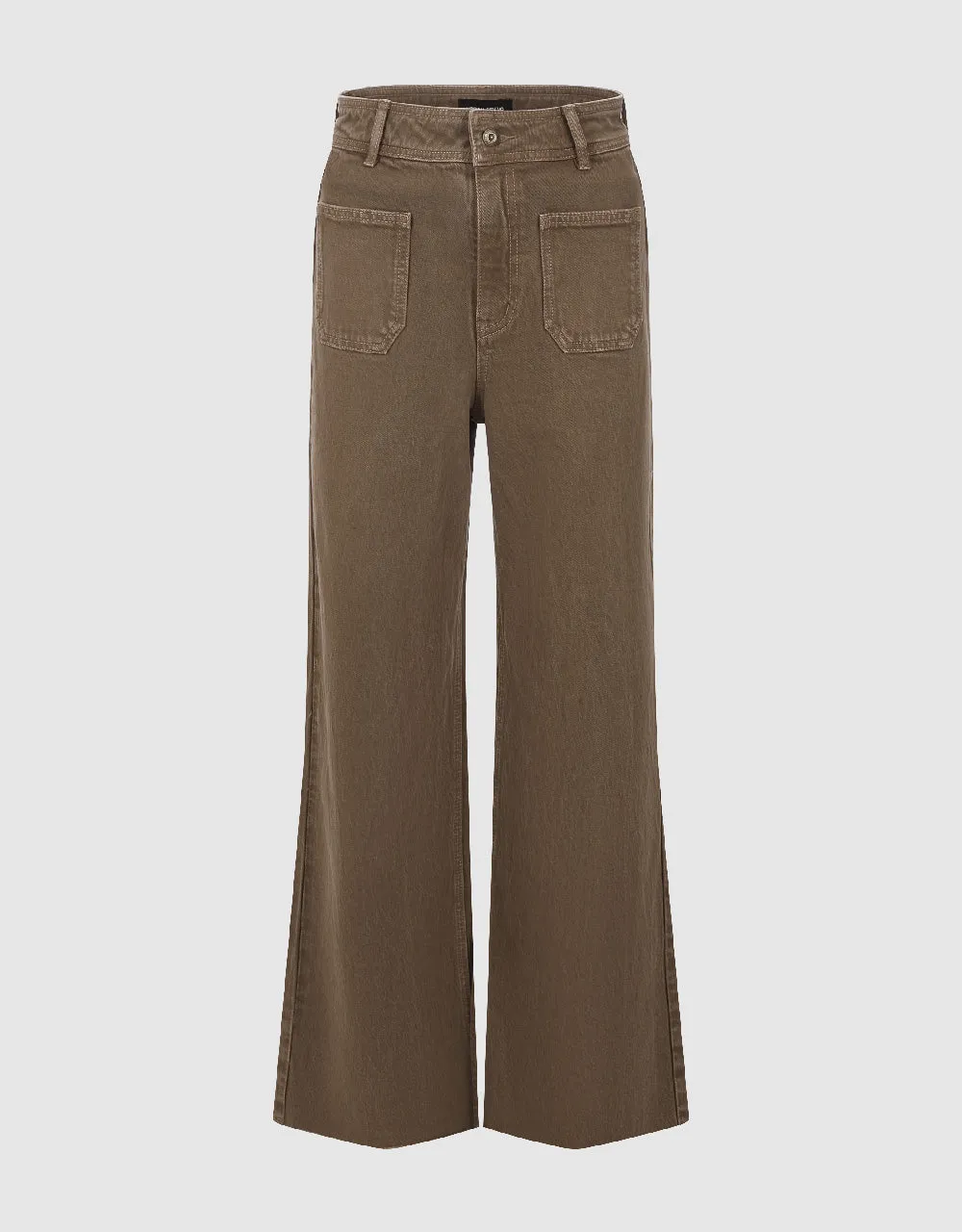 Front Pocket Wide-Leg Jeans sold by Urban Revivo