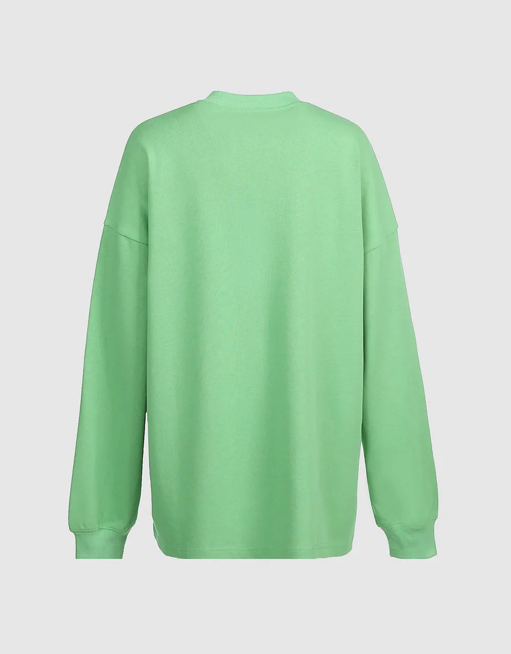 Heart Detail Crew Neck Sweatshirt sold by Urban Revivo product image thumbnail 5