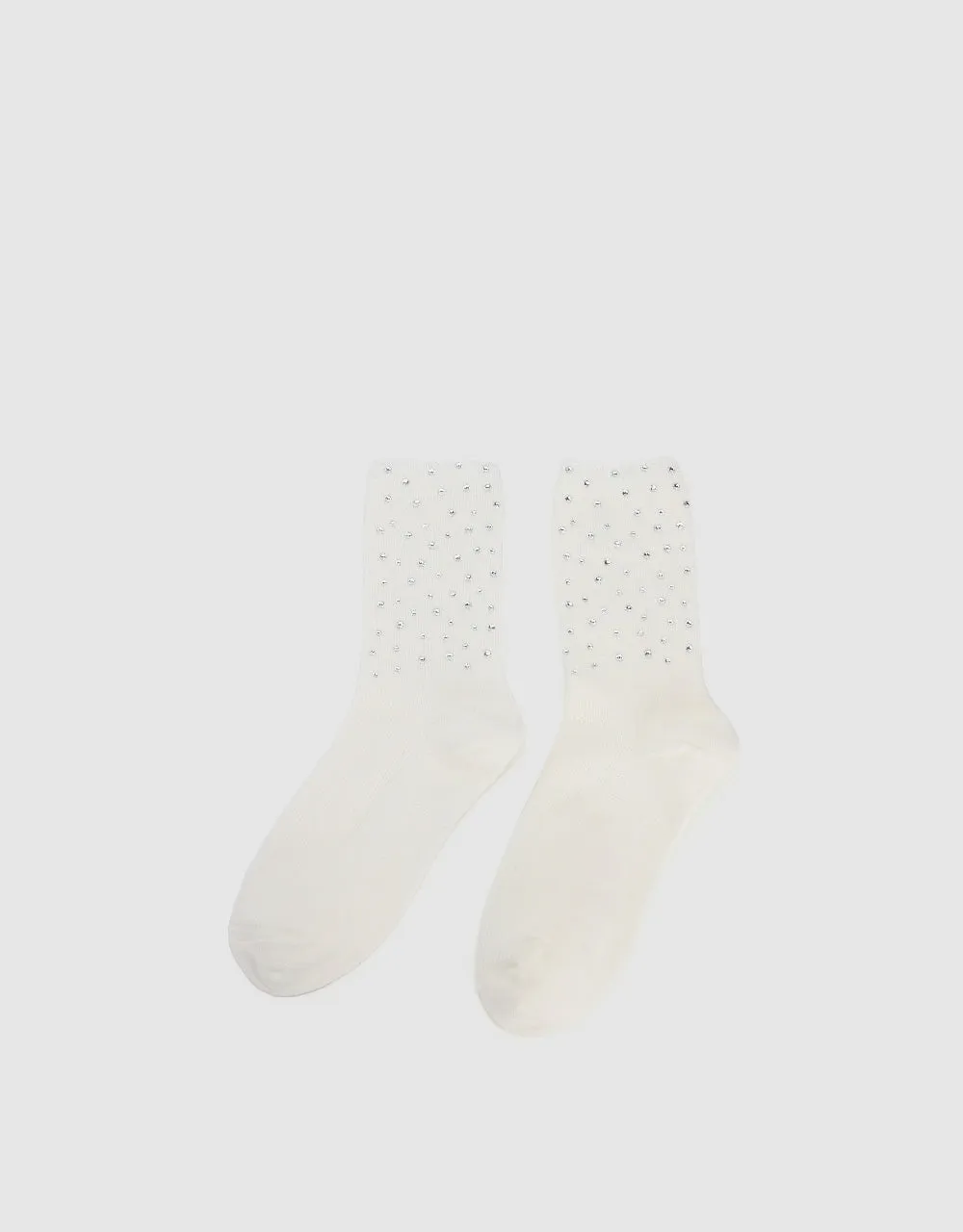 Rhinestone Décor Mid-Length Socks sold by Urban Revivo