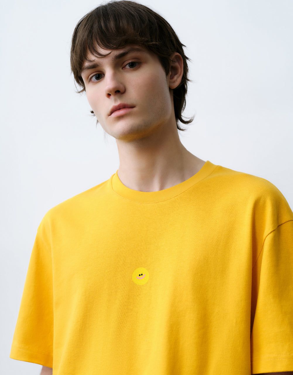 Smiley Detail Crew Neck T-Shirt sold by Urban Revivo product image thumbnail 4