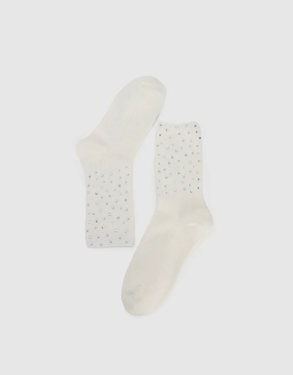 Rhinestone Décor Mid-Length Socks sold by Urban Revivo product image thumbnail 2