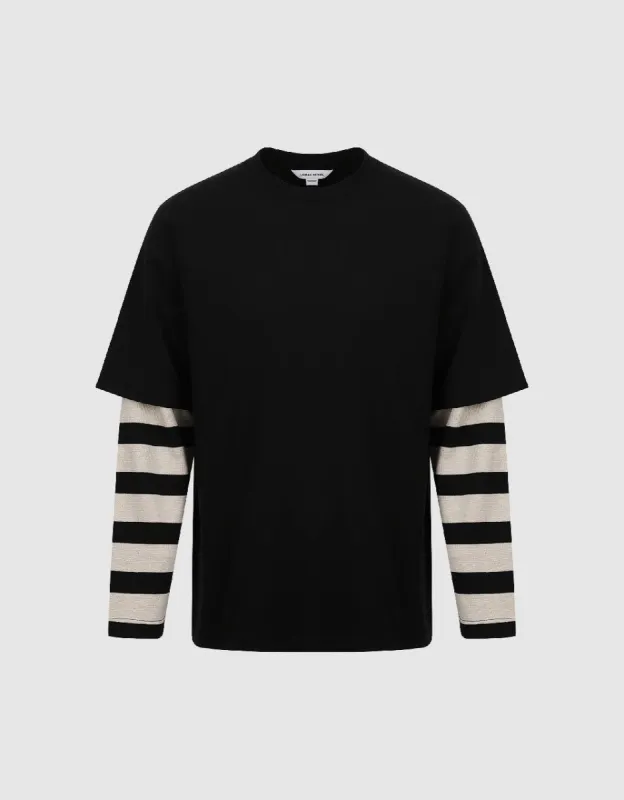 2 In 1 Crew Neck T-Shirt made by Urban Revivo