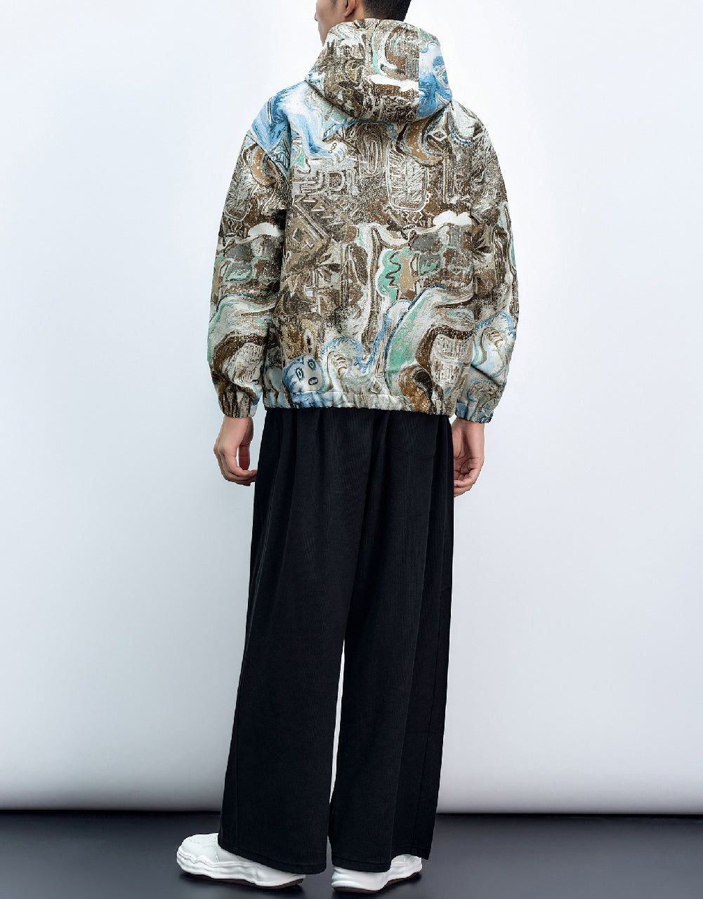 Zip Half Placket Hooded Overhead Shirt sold by Urban Revivo product image thumbnail 4