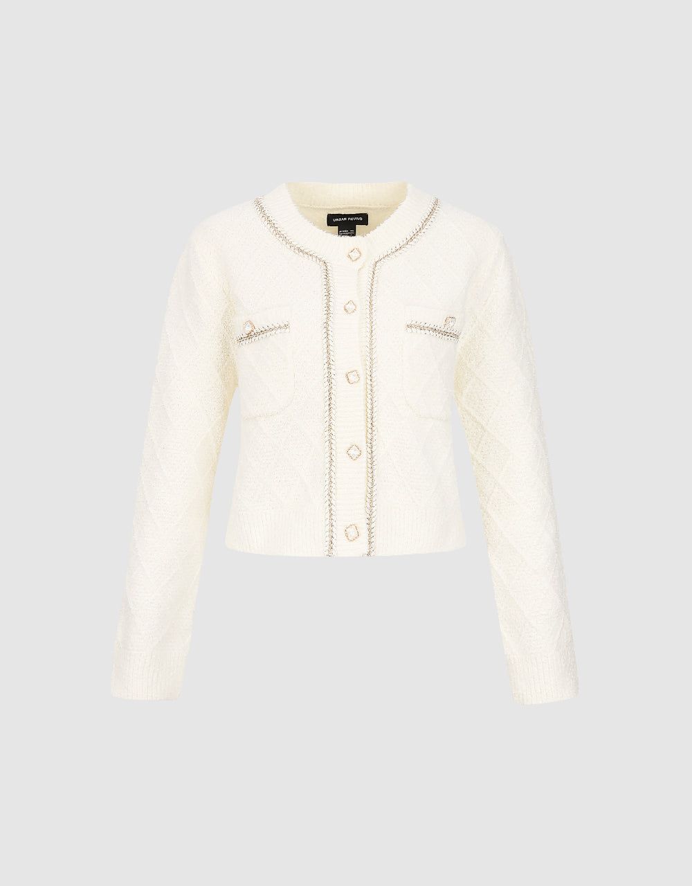 Crew Neck Knitted Cardigan sold by Urban Revivo product image thumbnail 2