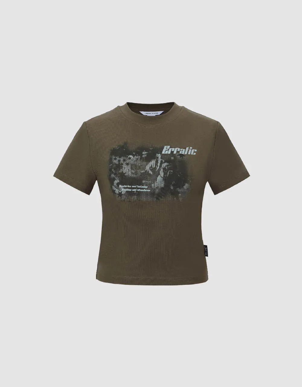 Printed Crew Neck T-Shirt sold by Urban Revivo product image thumbnail 2