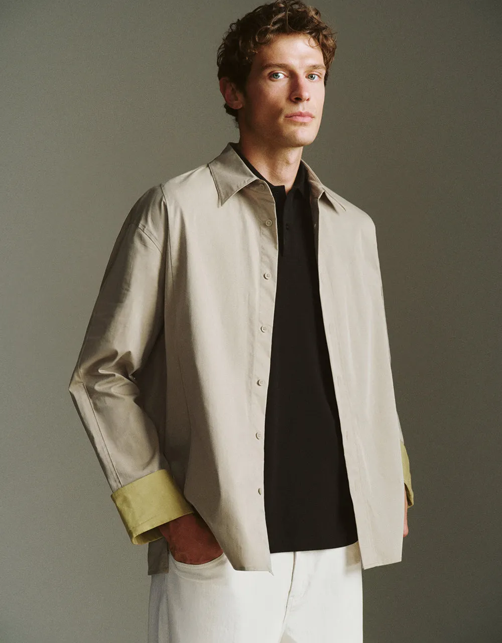 Button Up Loose Shirt sold by Urban Revivo