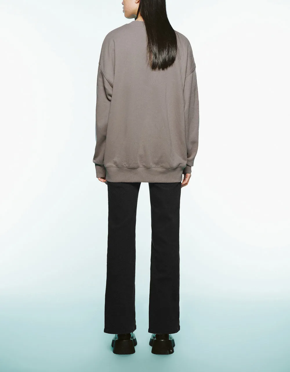 Printed Crew Neck Loose Sweatshirt sold by Urban Revivo product image thumbnail 4