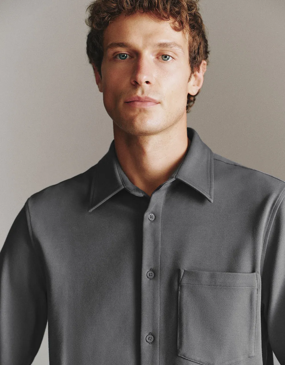 Button Up Loose Shirt sold by Urban Revivo product image thumbnail 4