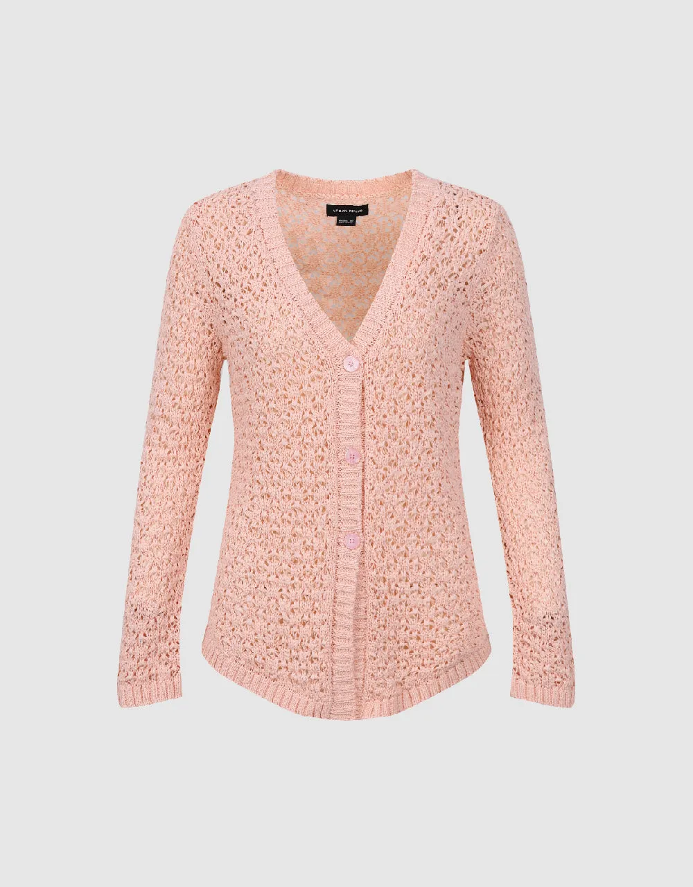 V-Neck Knitted Cardigan sold by Urban Revivo product image thumbnail 2